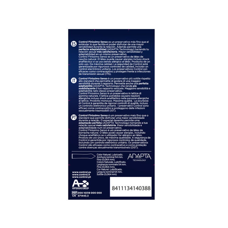 CONTROL - ADAPTA SENSO CONDOMS 12 UNITS - Sexotim