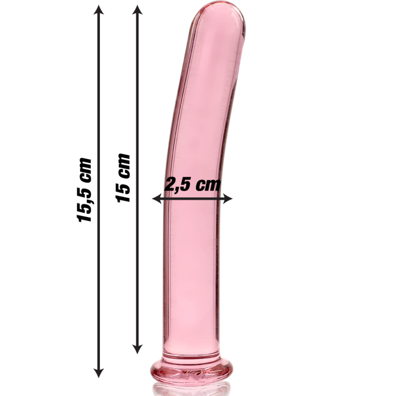 NEBULA SERIES BY IBIZA - MODELL 9 DILDO BOROSILIKATGLAS KLAR 15.5 CM -O- 2.5 CM - Sexotim