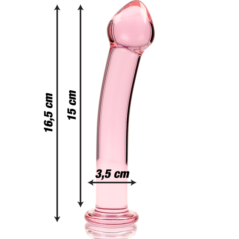 NEBULA SERIES BY IBIZA - MODELL 11 DILDO BOROSILIKATGLAS KLAR 16 CM -O- 3 CM - Sexotim