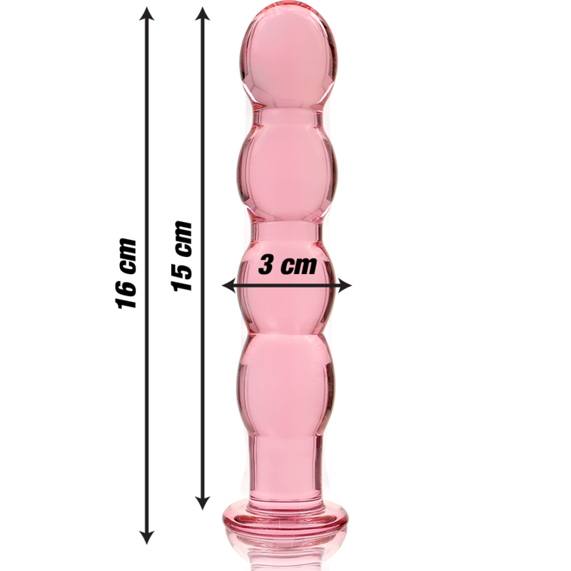 NEBULA SERIES BY IBIZA - MODELL 10 DILDO BOROSILIKATGLAS KLAR 16.5 CM -O- 3.5 CM - Sexotim
