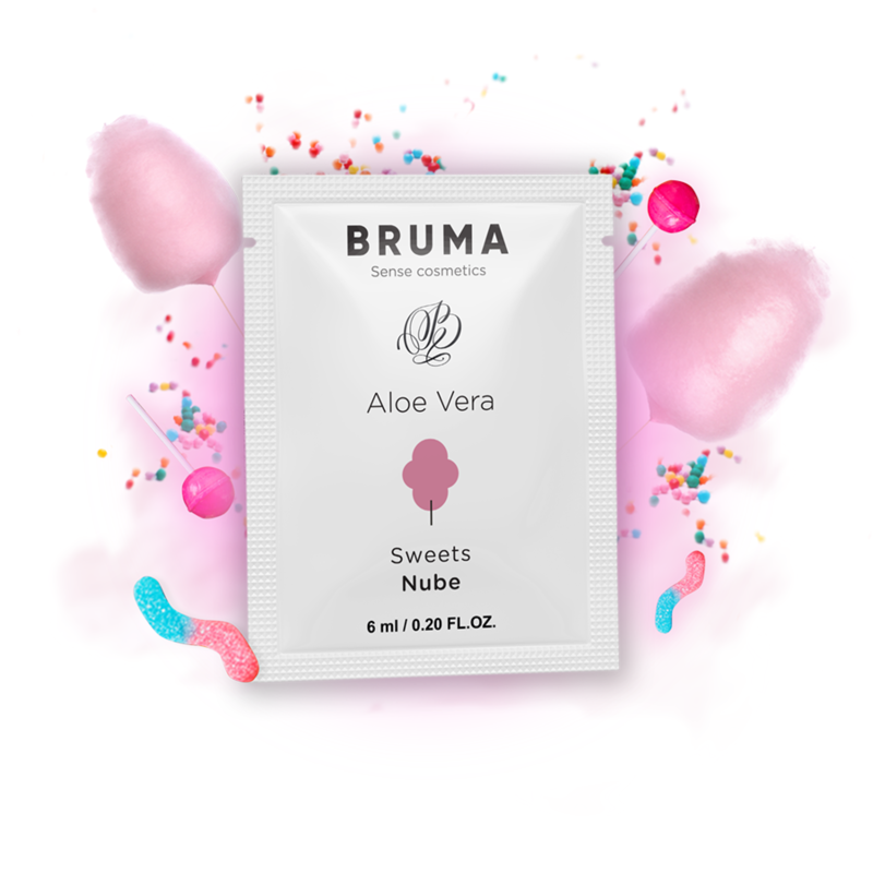BRUMA - ALOE VERA GLEITGEL ZUCKERWATTE GESCHMACK 6 ML - Sexotim