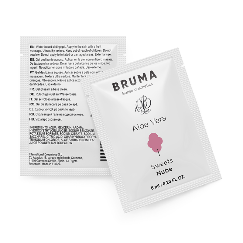 BRUMA - ALOE VERA GLEITGEL ZUCKERWATTE GESCHMACK 6 ML - Sexotim