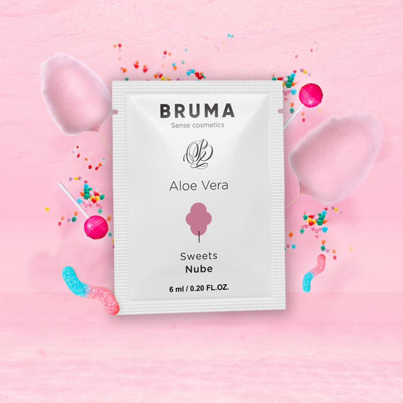 BRUMA - ALOE VERA GLEITGEL ZUCKERWATTE GESCHMACK 6 ML - Sexotim