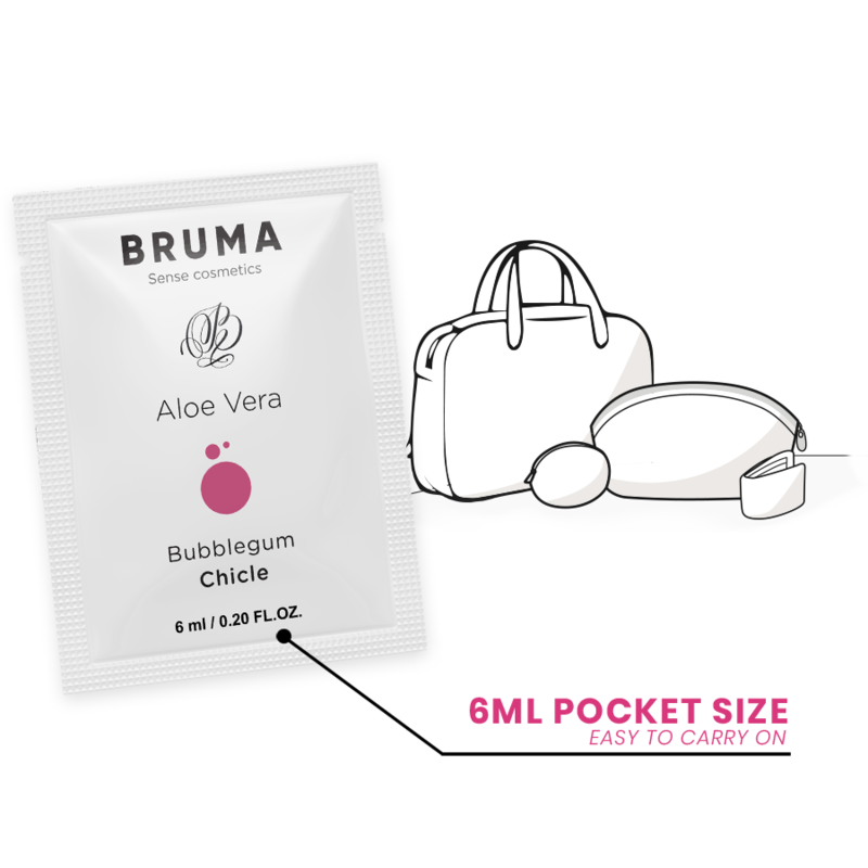 BRUMA - ALOE VERA GLEITGEL BUBBLEGUM GESCHMACK 6 ML - Sexotim