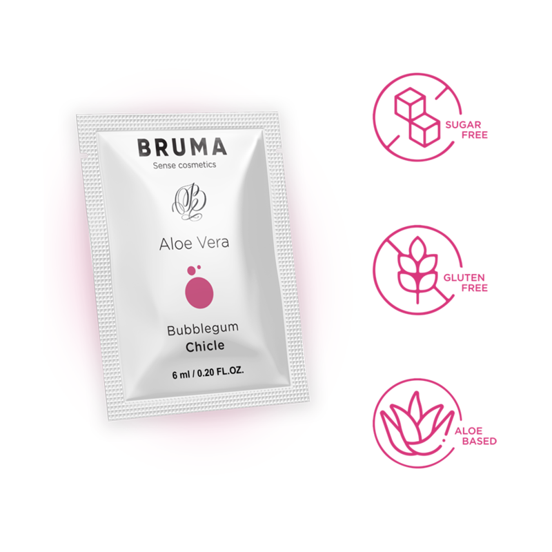 BRUMA - ALOE VERA GLEITGEL BUBBLEGUM GESCHMACK 6 ML - Sexotim