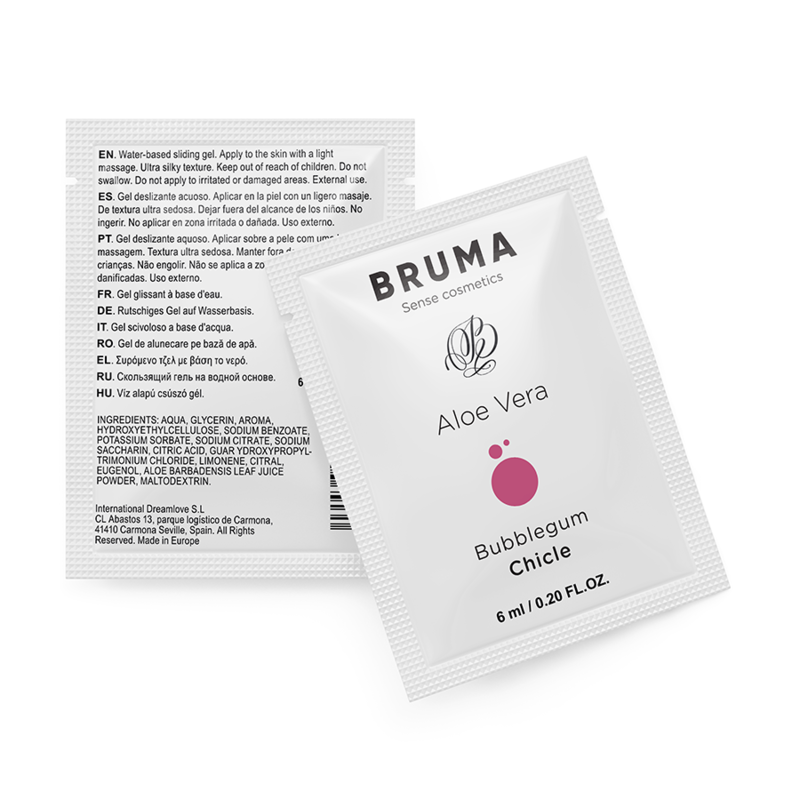 BRUMA - ALOE VERA GLEITGEL BUBBLEGUM GESCHMACK 6 ML - Sexotim