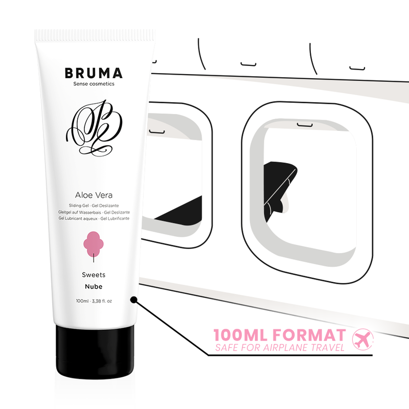 BRUMA - ALOE VERA GLEITGEL ZUCKERWATTE GESCHMACK 100 ML - Sexotim