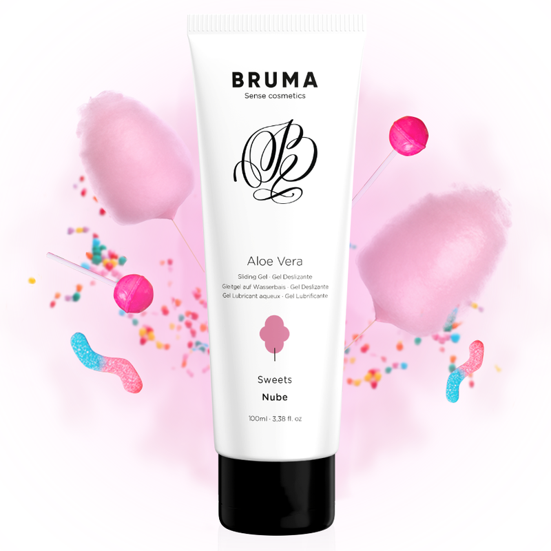 BRUMA - ALOE VERA GLEITGEL ZUCKERWATTE GESCHMACK 100 ML - Sexotim