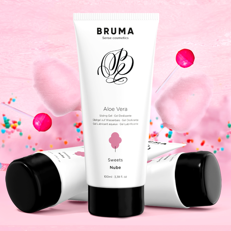 BRUMA - ALOE VERA GLEITGEL ZUCKERWATTE GESCHMACK 100 ML - Sexotim
