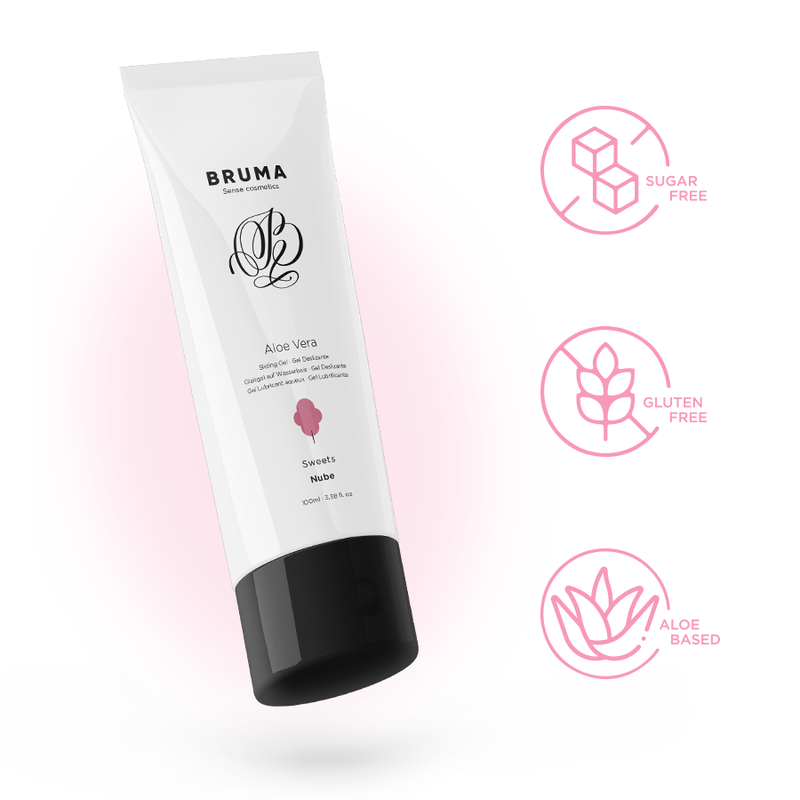 BRUMA - ALOE VERA GLEITGEL ZUCKERWATTE GESCHMACK 100 ML - Sexotim