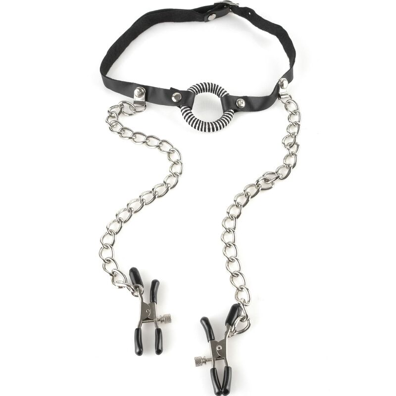 FETISH FANTASY SERIES - SERIE - GAG MIT NIPPELKLEMMEN - Sexotim