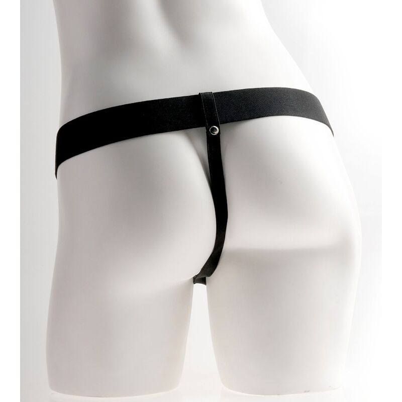 FETISH FANTASY SERIES - VERSTELLBARER GURT REALISTISCHER PENIS MIT WIEDERAUFLADBAREN BLLEN UND VIBRATOR 28 CM - Sexotim