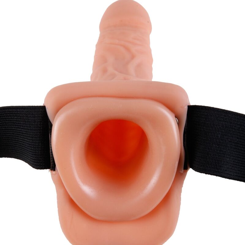 FETISH FANTASY SERIES - VERSTELLBARES GURT MIT FERNBEDIENUNG, REALISTISCHER PENIS MIT HODEN 17,8 CM - Sexotim