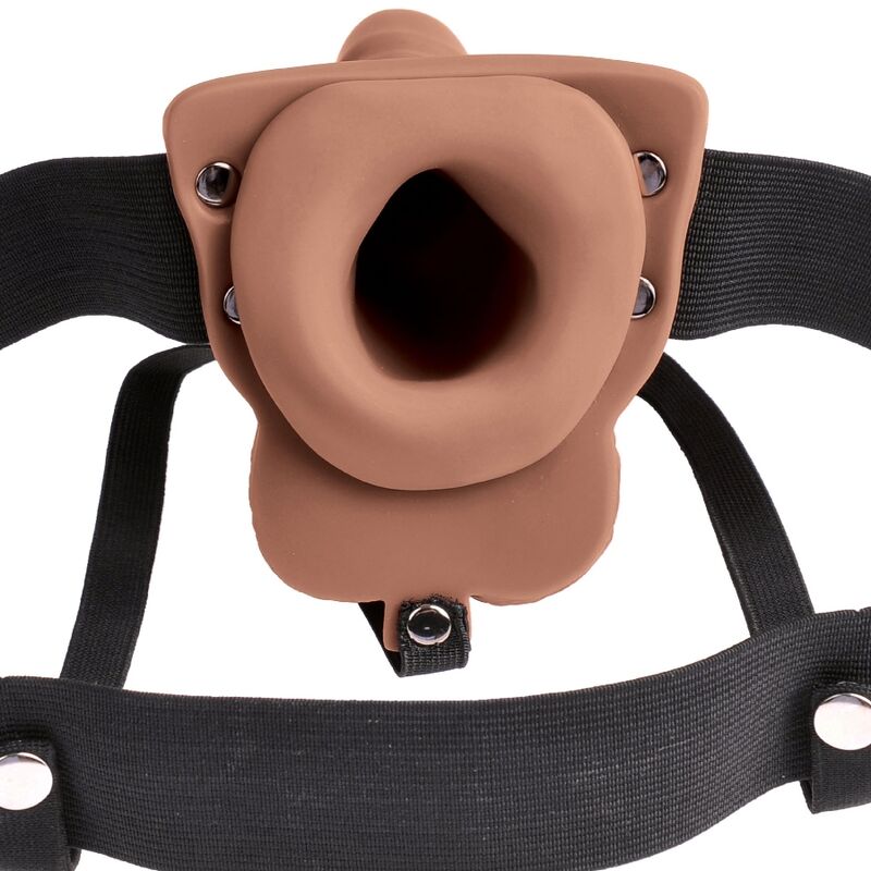 FETISH FANTASY SERIES - VERSTELLBARER GURT REALISTISCHER PENIS MIT WIEDERAUFLADBAREN HODEN UND VIBRATOR 15 CM - Sexotim