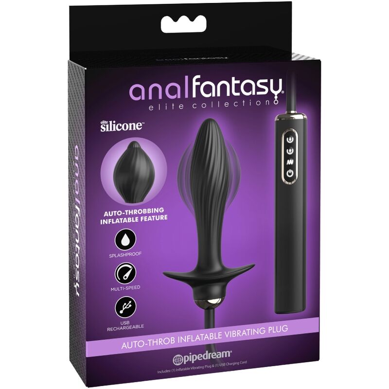 ANAL FANTASY ELITE COLLECTION - AUFBLASBARER PLUG & AUTO-THROB VIBRATOR - Sexotim