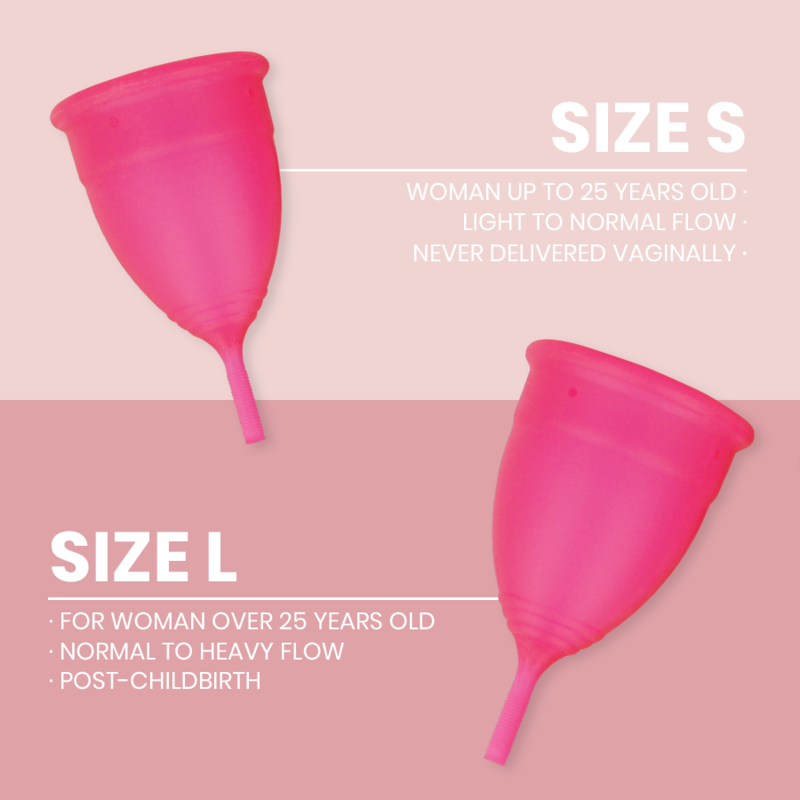 INTIMICHIC - MENSTRUAL CUP MEDIZINISCHES SILIKON - GRÖSSE S / L - Sexotim