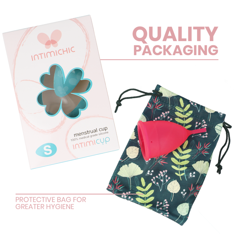 INTIMICHIC - MENSTRUAL CUP MEDIZINISCHES SILIKON - GRÖSSE S / L - Sexotim