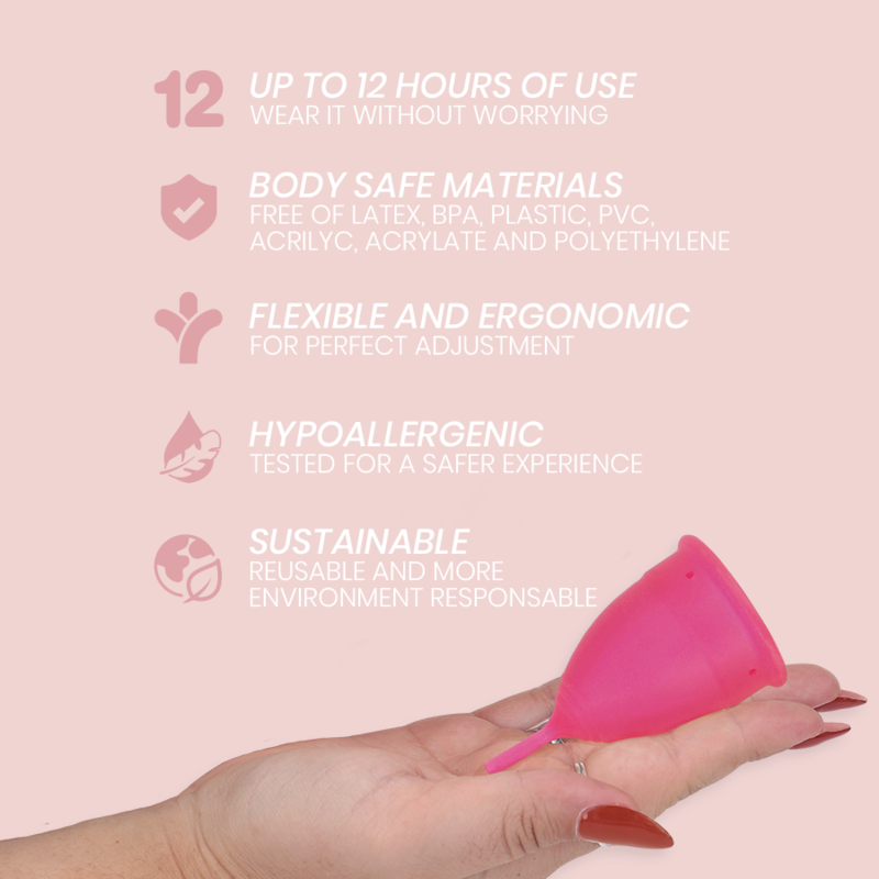 INTIMICHIC - MENSTRUAL CUP MEDIZINISCHES SILIKON - GRÖSSE S / L - Sexotim