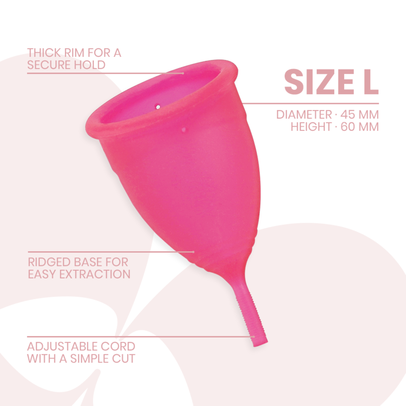 INTIMICHIC - MENSTRUAL CUP MEDIZINISCHES SILIKON - GRÖSSE S / L - Sexotim