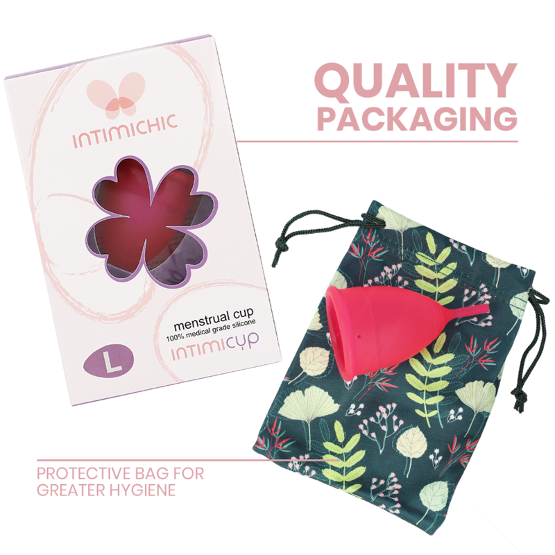 INTIMICHIC - MENSTRUAL CUP MEDIZINISCHES SILIKON - GRÖSSE S / L - Sexotim