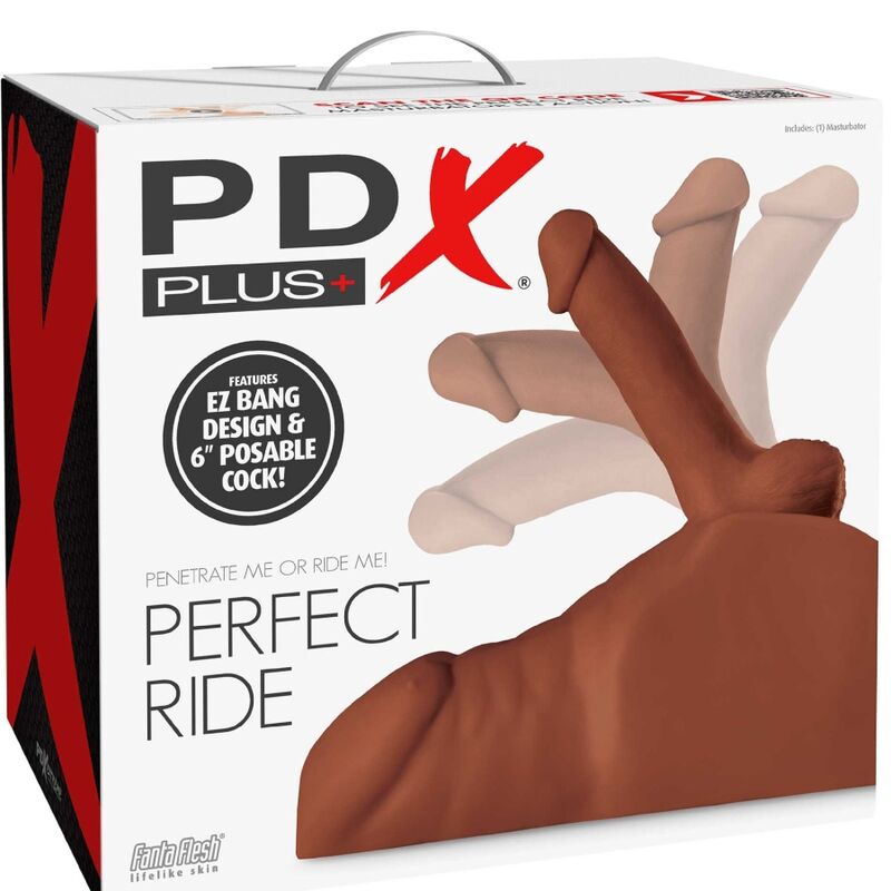 PDX PLUS - PERFECT RIDE MASTURBATOR PENIS UND ANUS BRAUN - Sexotim