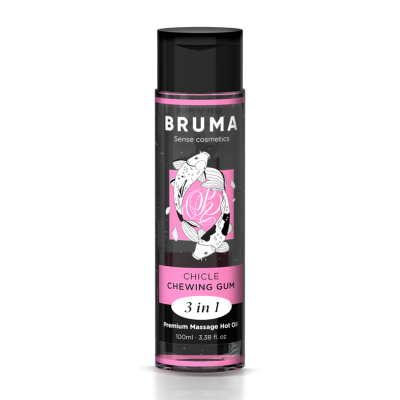 BRUMA - PREMIUM-MASSAGEÖL MIT WÄRMEEFFEKT, GUM-GESCHMACK 3 IN 1 - 100 ML - Sexotim