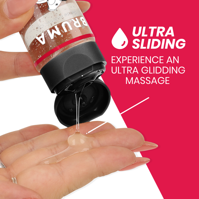 BRUMA - PREMIUM-MASSAGEÖL MIT WÄRMEEFFEKT, ERDBEERE-GESCHMACK 3 IN 1 - 100 ML - Sexotim