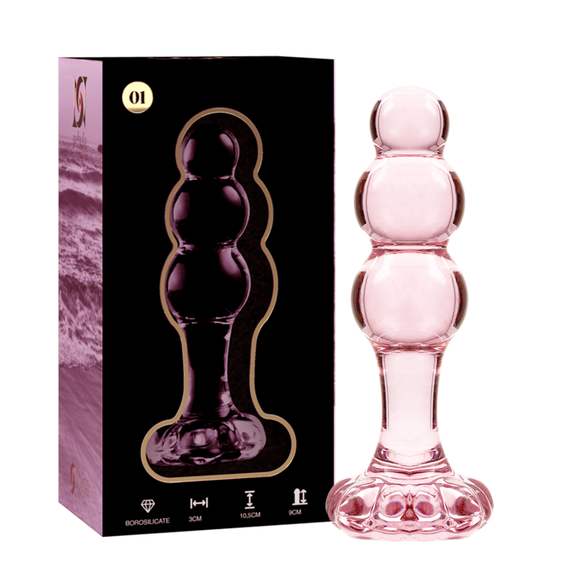 ANAPLUG BOROSILIKATGLAS - NEBULA SERIES BY IBIZA - MODELL 1 TRANSPARENT 10.5 CM -O- 3 CM - Sexotim