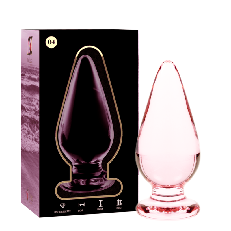 ANALPLUG BOROSILIKATGLAS KLAR -NEBULA SERIES BY IBIZA - MODELL 4 - 11 CM -O- 5 CM - Sexotim