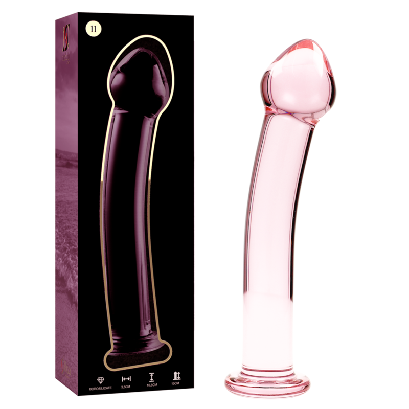 DILDO BOROSILIKATGLAS KLAR -NEBULA SERIES BY IBIZA - MODELL 11 - 16 CM -O- 3 CM - Sexotim