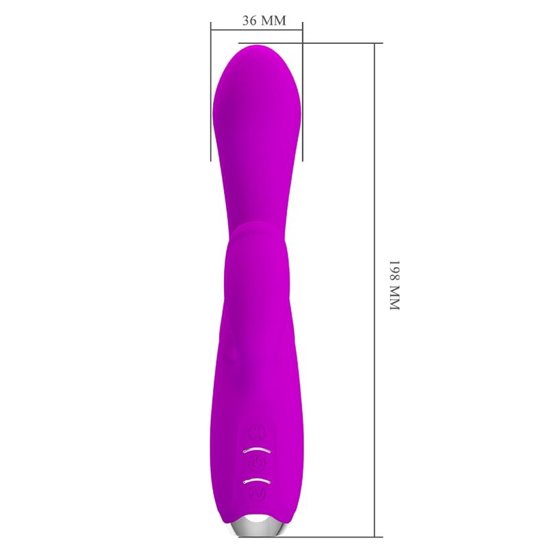 PRETTY LOVE - GLORIA WIEDERAUFLADBARER KANINCHENVIBRATOR, WASSERDICHT, LILA - Sexotim