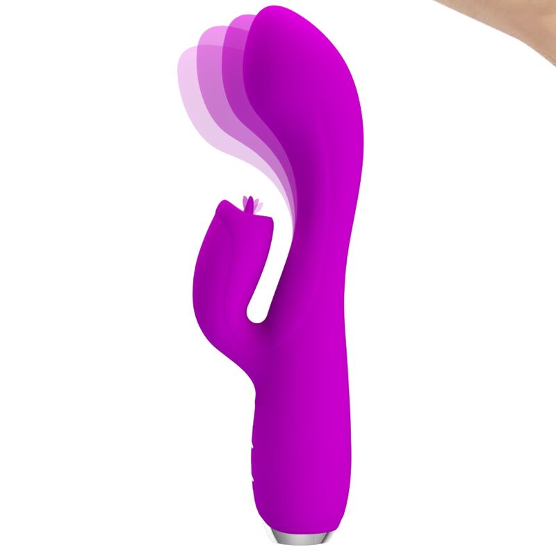 PRETTY LOVE - GLORIA WIEDERAUFLADBARER KANINCHENVIBRATOR, WASSERDICHT, LILA - Sexotim