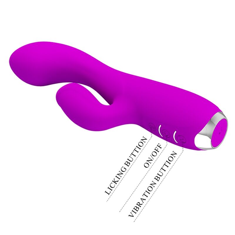 PRETTY LOVE - GLORIA WIEDERAUFLADBARER KANINCHENVIBRATOR, WASSERDICHT, LILA - Sexotim