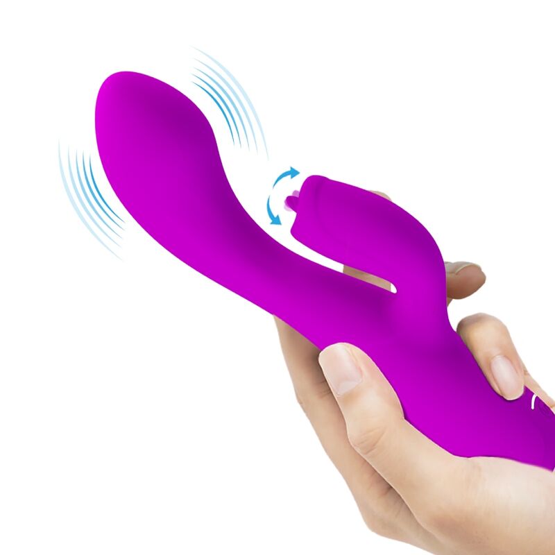 PRETTY LOVE - GLORIA WIEDERAUFLADBARER KANINCHENVIBRATOR, WASSERDICHT, LILA - Sexotim
