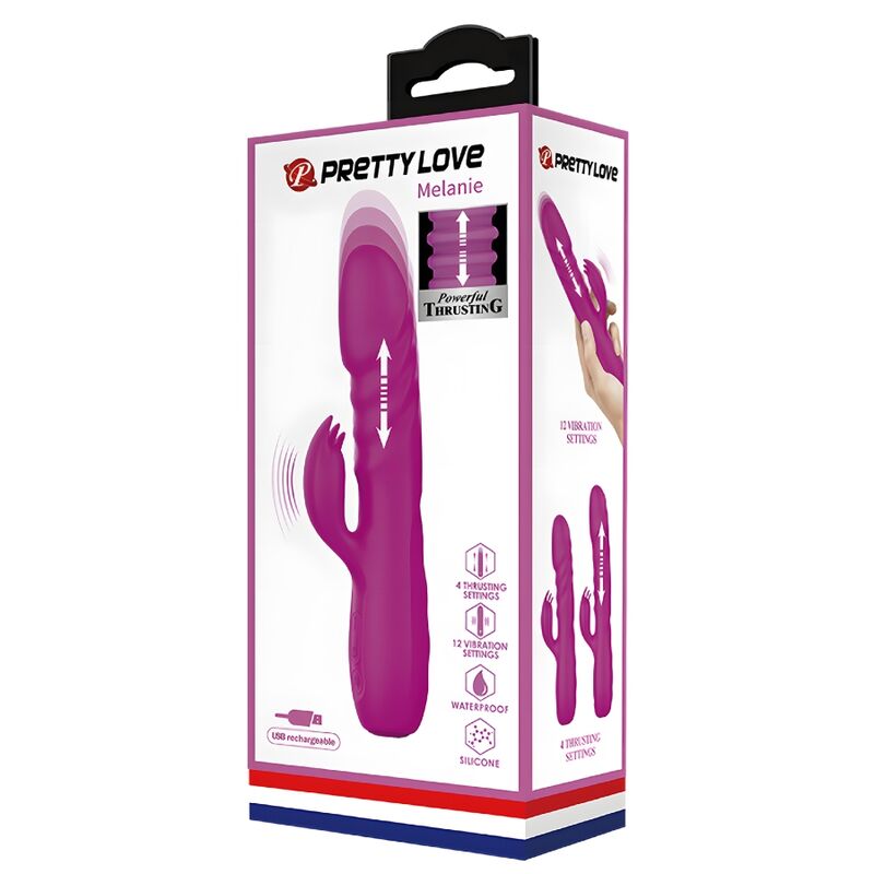 PRETTY LOVE - MELANIE PURPLE WIEDERAUFLADBARER KANINCHENVIBRATOR - Sexotim