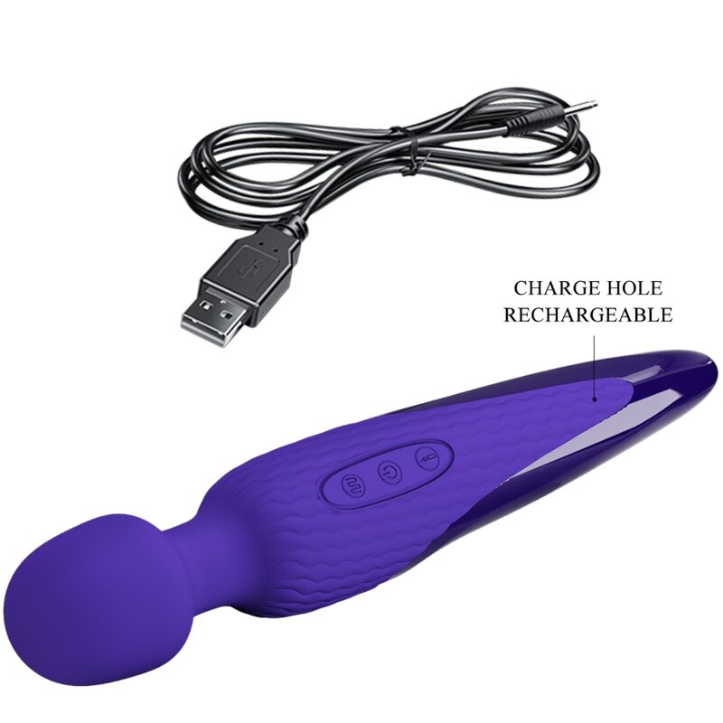 PRETTY LOVE - ANTONY YOUTH WAND VIBRATOR VIOLET WÄRMEEFFEKT - Sexotim