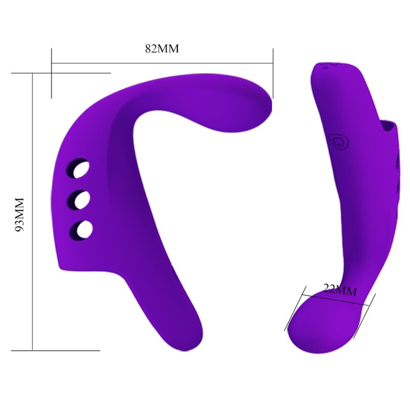 PRETTY LOVE - GORGON PURPLE WIEDERAUFLADBARER FINGERVIBRATOR - Sexotim