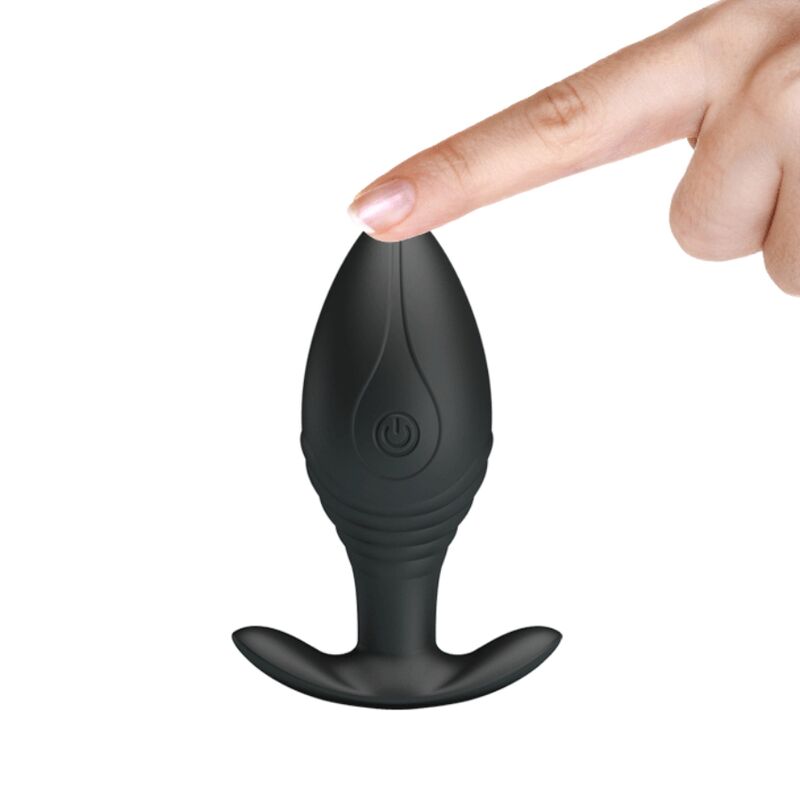 PRETTY LOVE - REGINA ANAL PLUG WIEDERAUFLADBARER VIBRATOR SCHWARZ - Sexotim