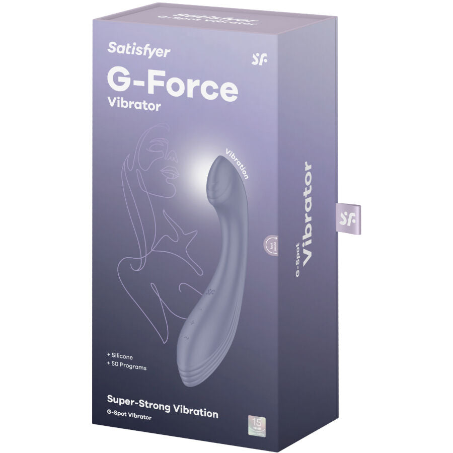 SATISFYER - G-FORCE VIBRATOR STIMULATOR G-SPOT ROSA / BEIGE / VIOLETT - Sexotim