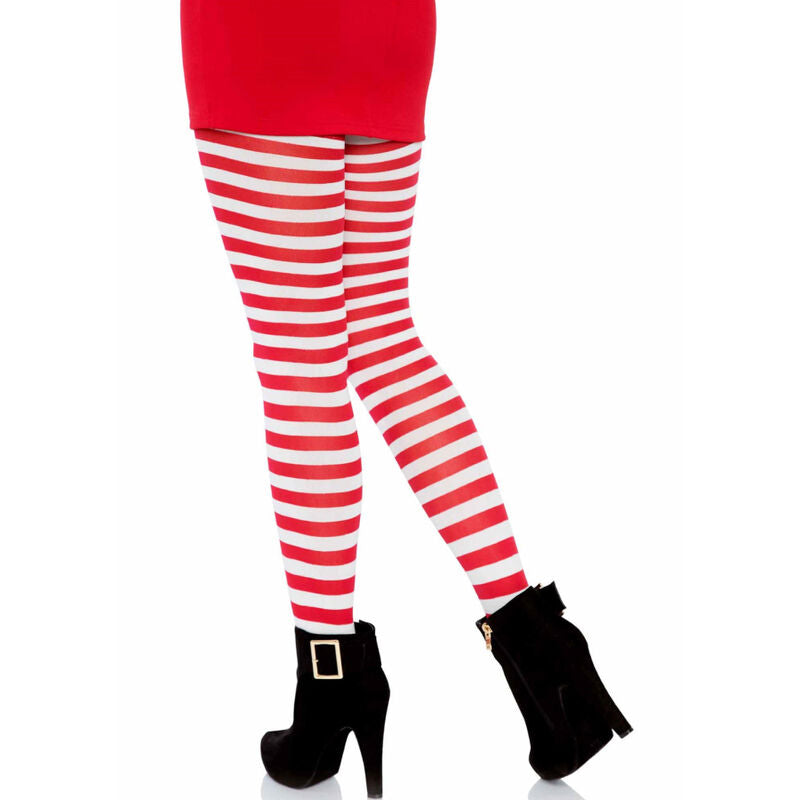 LEG AVENUE - WEISS/ROT GESTREIFTE STRUMPFHOSEN - Sexotim