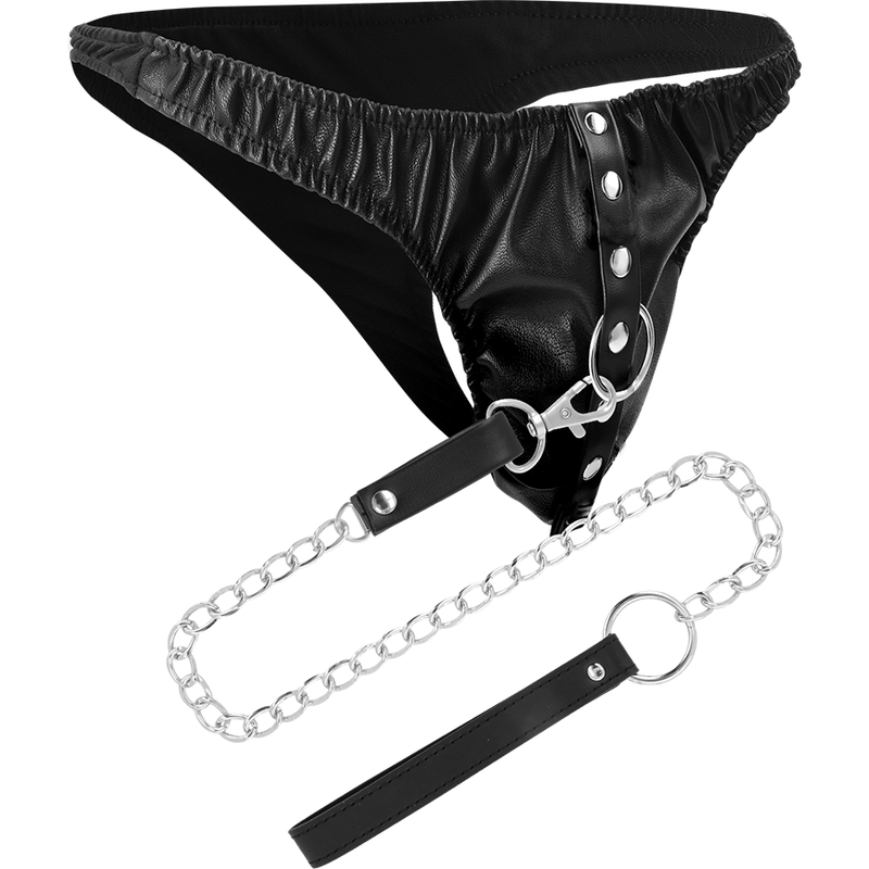 DARKNESS - SUBMISSION-TANGA MIT METALLKETTE - Sexotim