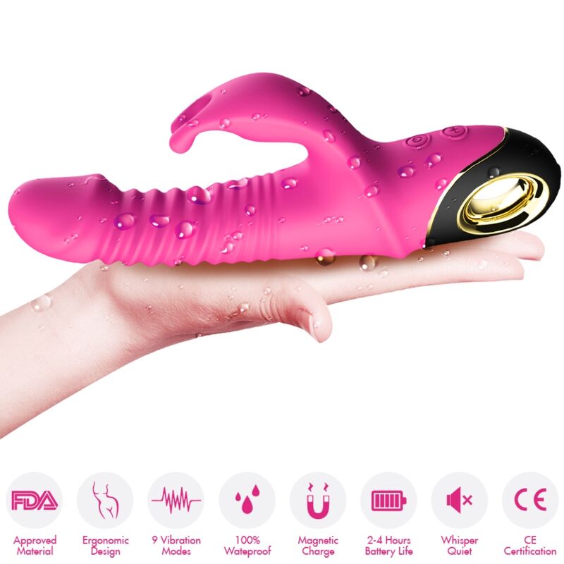 ARMONY - ZING DILDO VIBRATOR KANINCHEN FUCHSIA - Sexotim