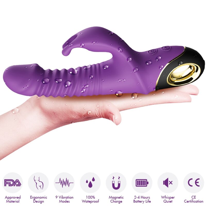 ARMONY - ZING DILDO VIBRATOR KANINCHEN LILA - Sexotim
