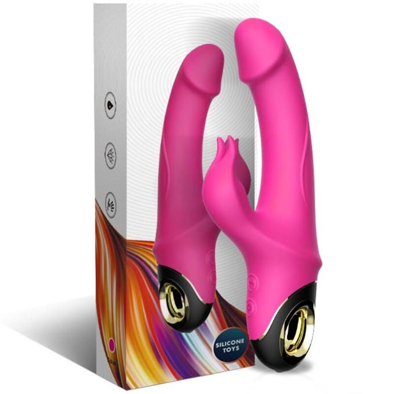 ARMONY - METEROR DILDO VIBRATOR RABBIT ROTATOR FUCHSIA - Sexotim