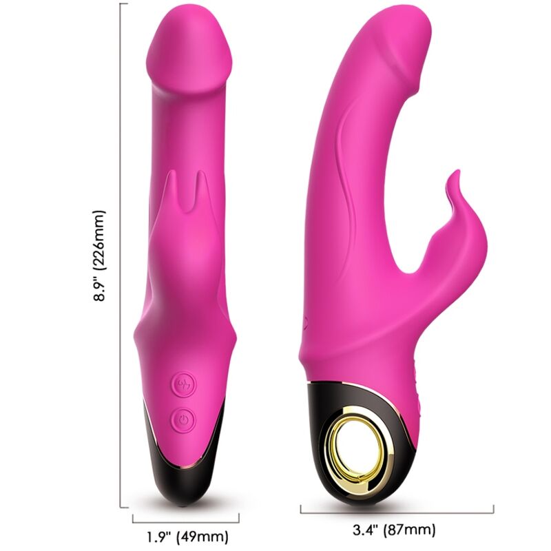 ARMONY - METEROR DILDO VIBRATOR RABBIT ROTATOR FUCHSIA - Sexotim
