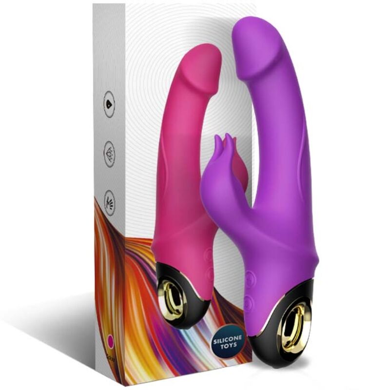 ARMONY - METEROR DILDO VIBRATOR RABBIT ROTATOR LILA - Sexotim