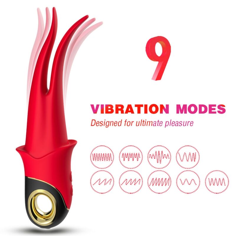 ARMONY - SHADOW VIBRATOR DOPPELKOPF TEASING ROT - Sexotim