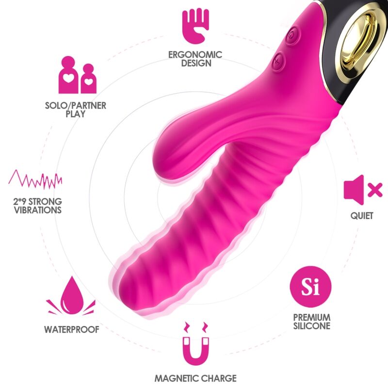 ARMONY - ETERNITY VIBRATOR SILIKON FUCHSIA - Sexotim