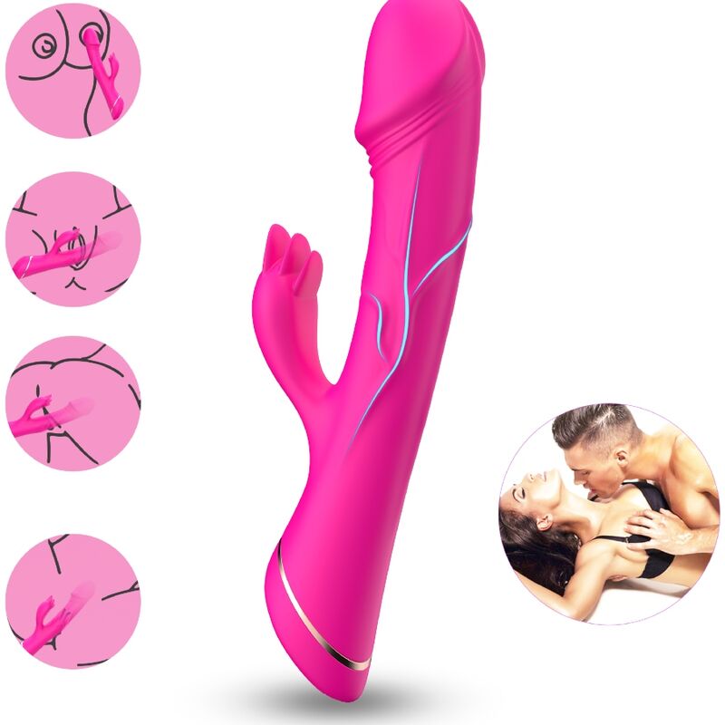 ARMONY - DILDO VIBRATOR KANINCHEN SILIKON FUCHSIA - Sexotim