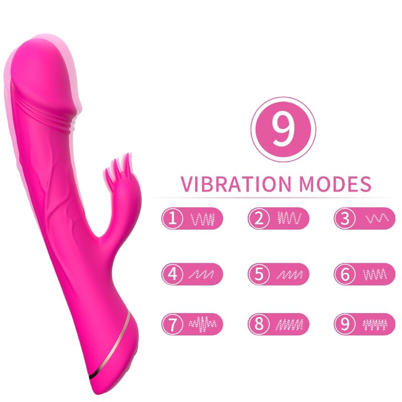 ARMONY - DILDO VIBRATOR KANINCHEN SILIKON FUCHSIA - Sexotim